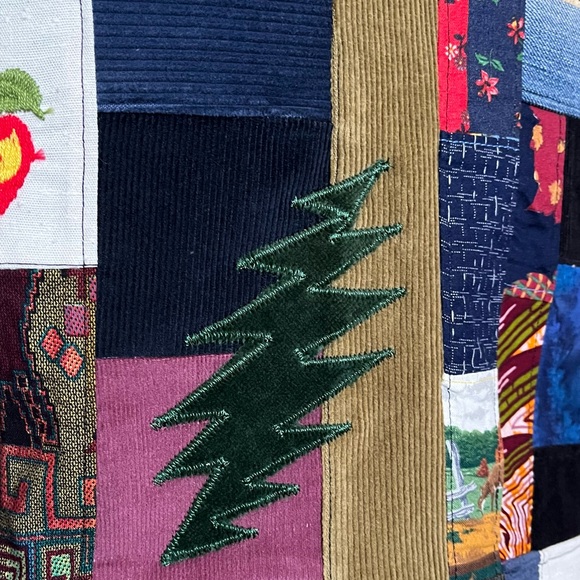 farm picker patchwork grateful autumn harvest tour company dead 💀❤️⚡️💙 flannel - Picture 5 of 11